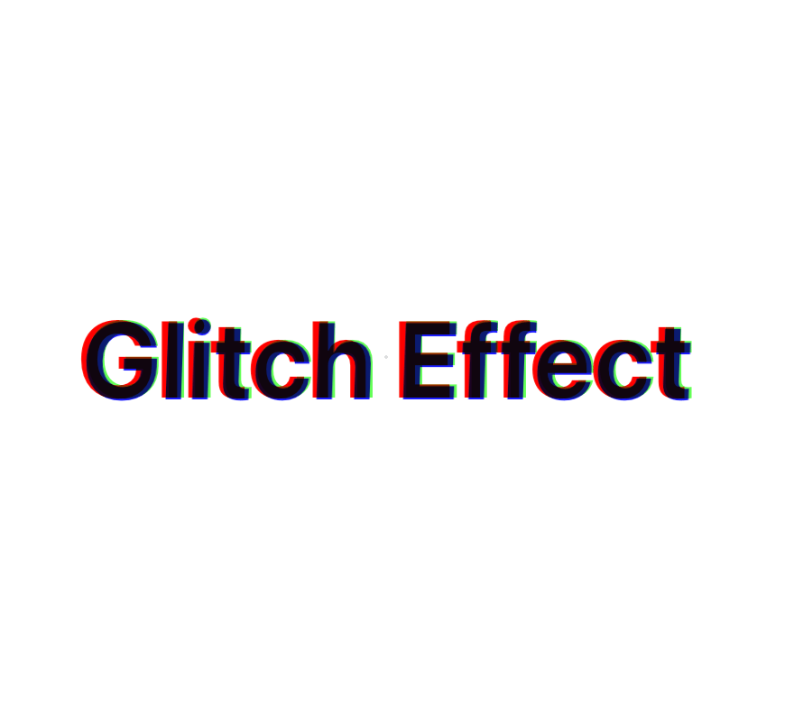 Animated Glitch Text preview