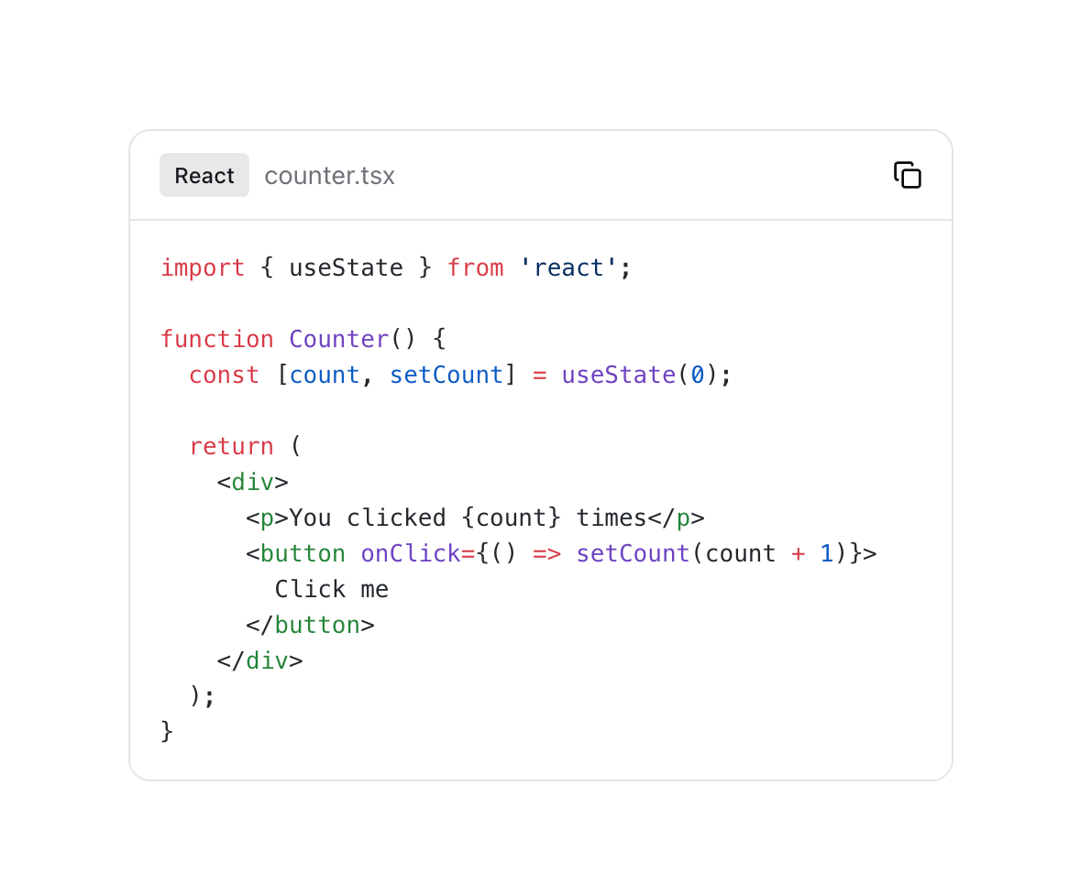Code Block preview