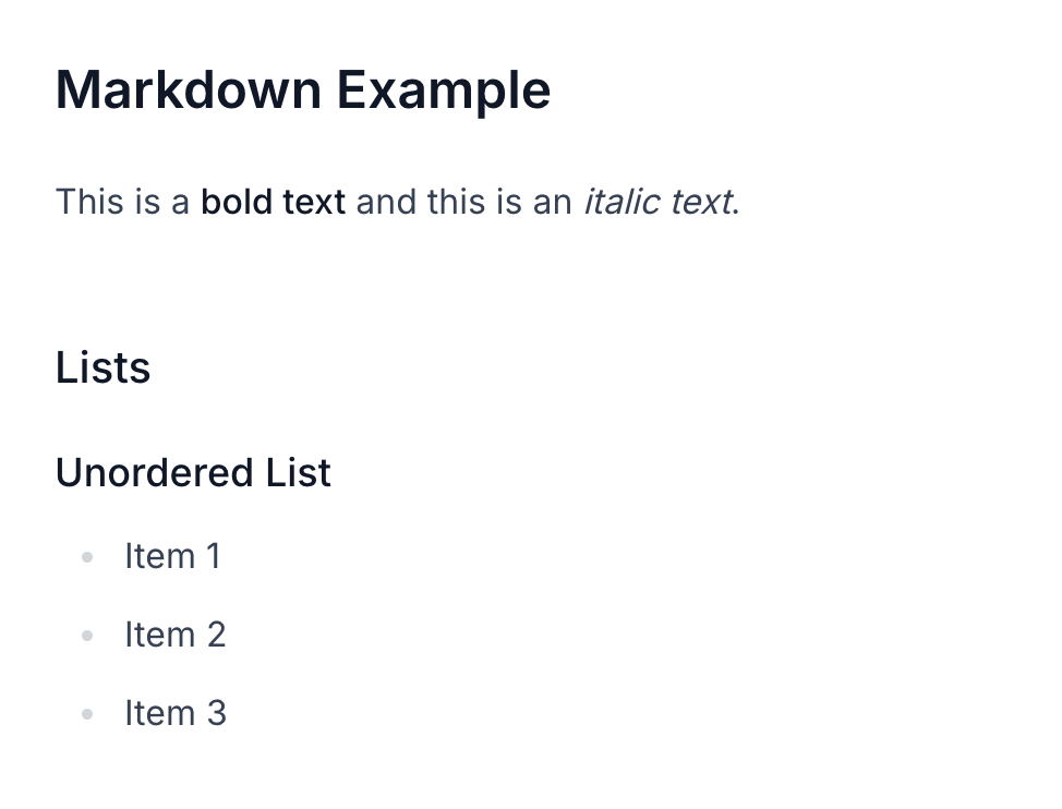 Markdown preview