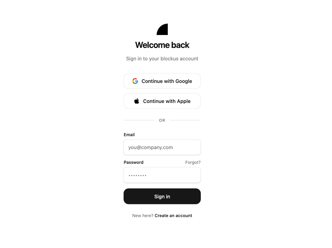Centered Social Login preview