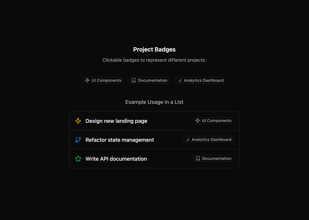 Project Badge preview