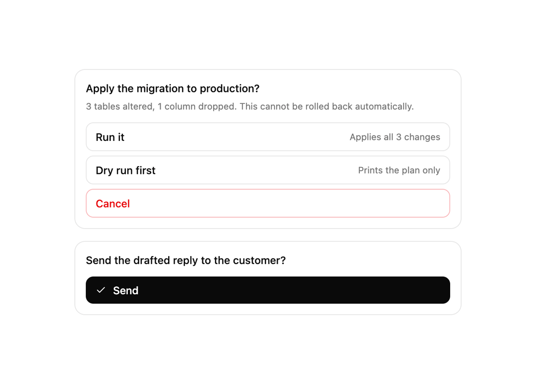 AI Approval preview