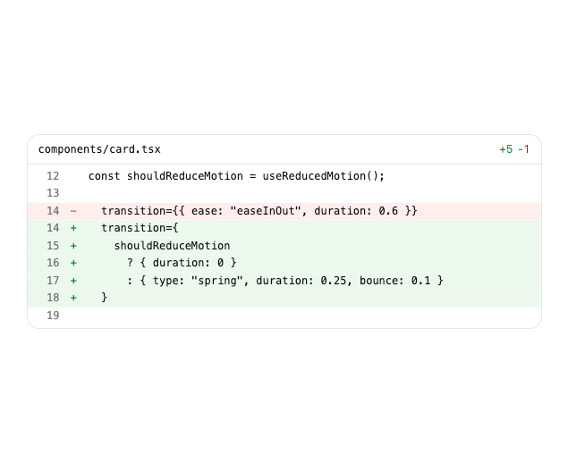 AI Diff preview