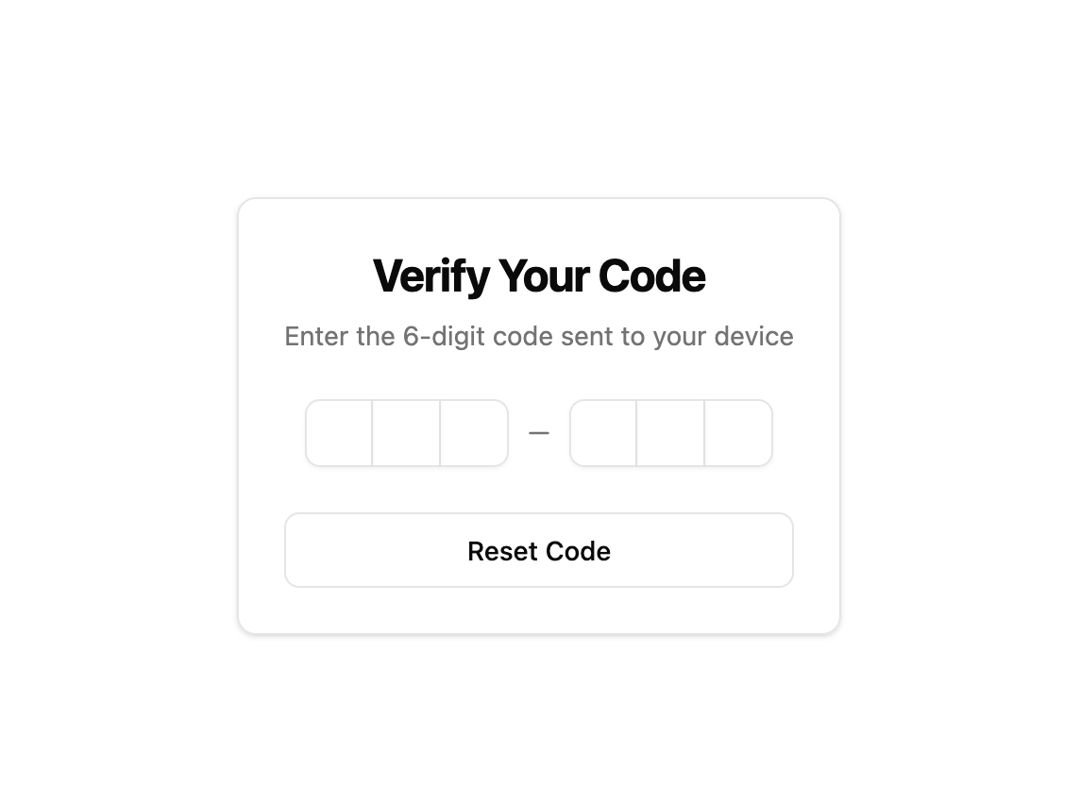 Otp Input preview