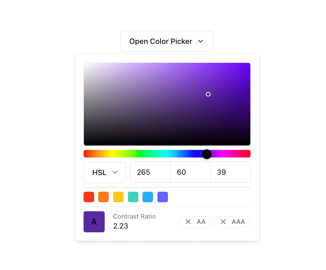 Color Picker preview