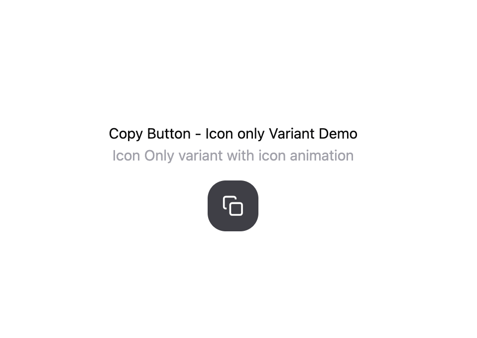 Copy Button - Variants preview