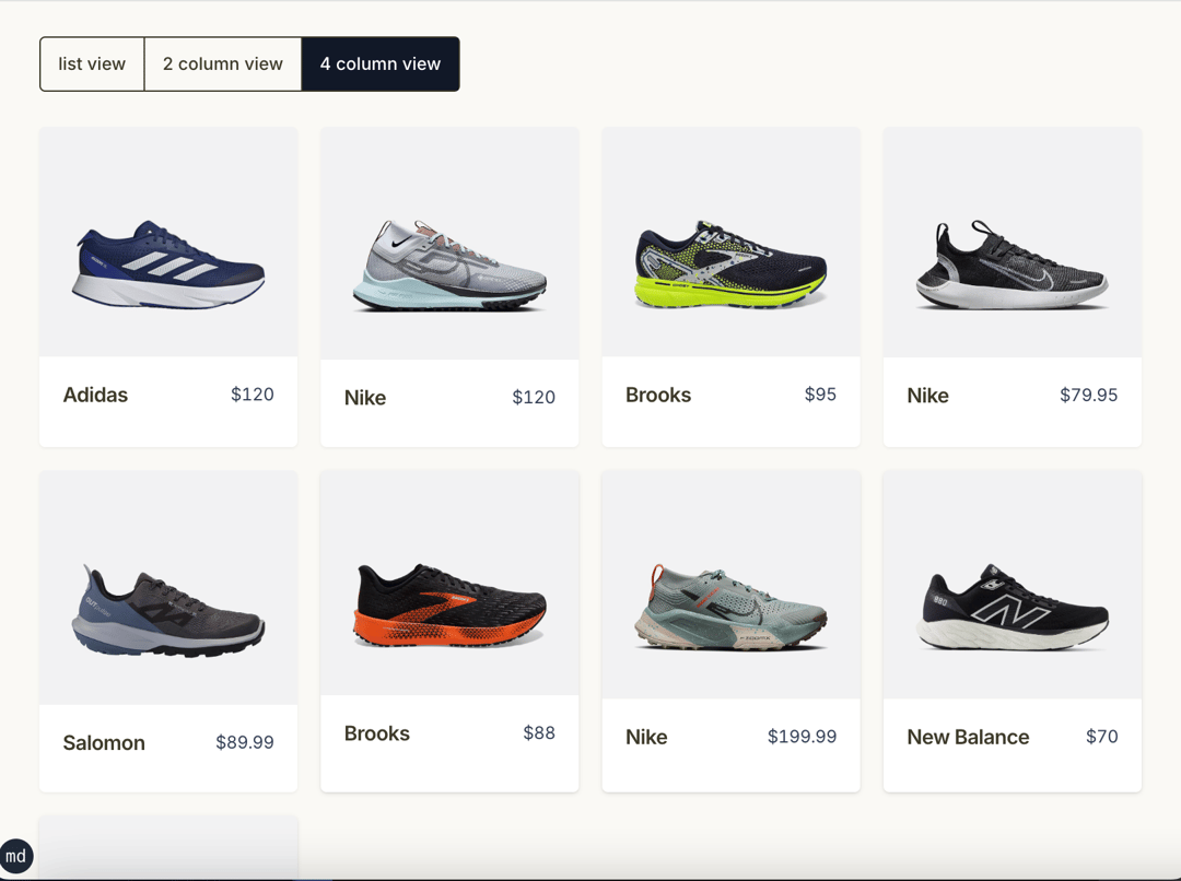 Animated Toggle Layout Container preview