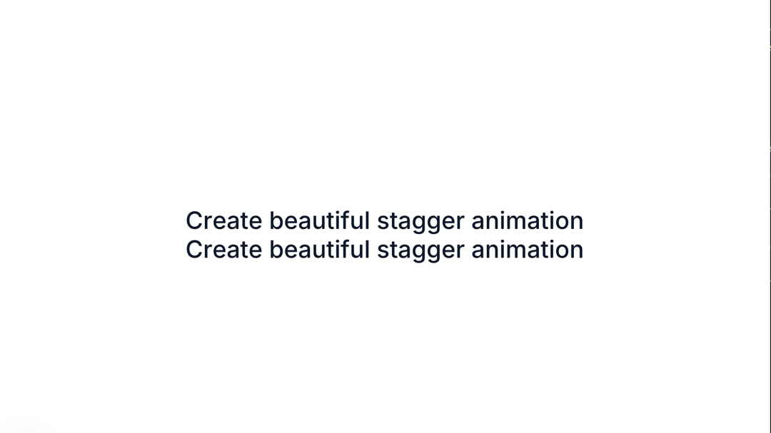 stagger text preview