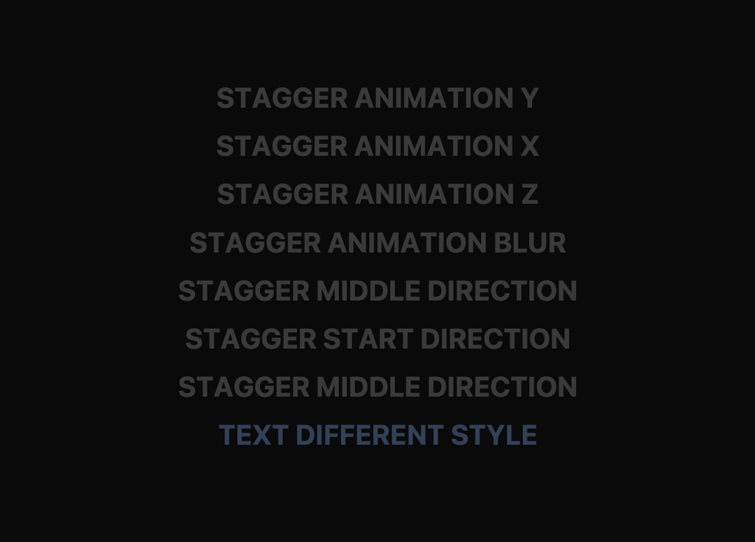 Text Stagger Hover preview