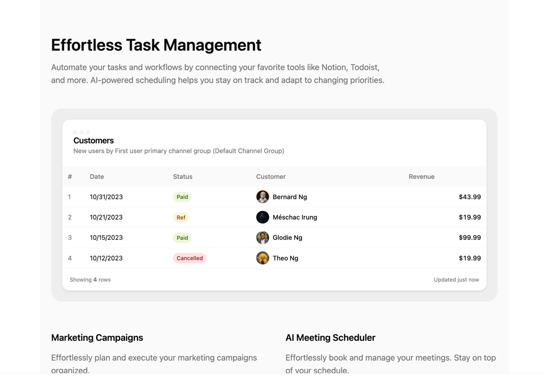 Features preview