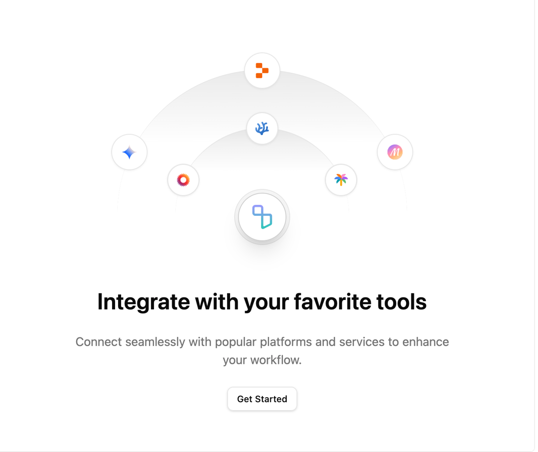Integrations Orbit Section preview