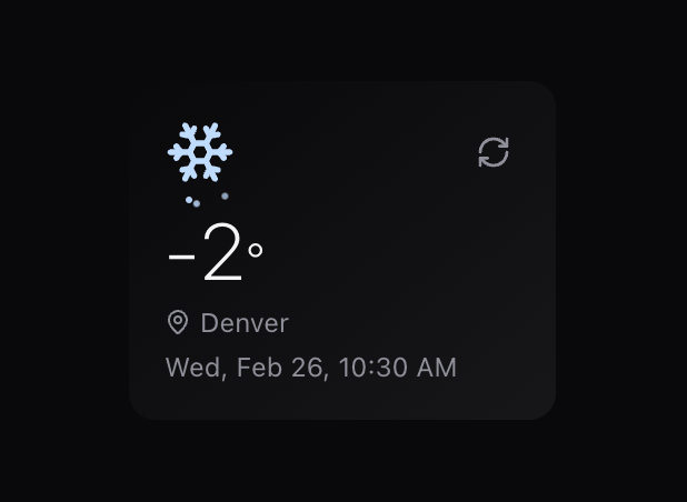Weather Widget preview