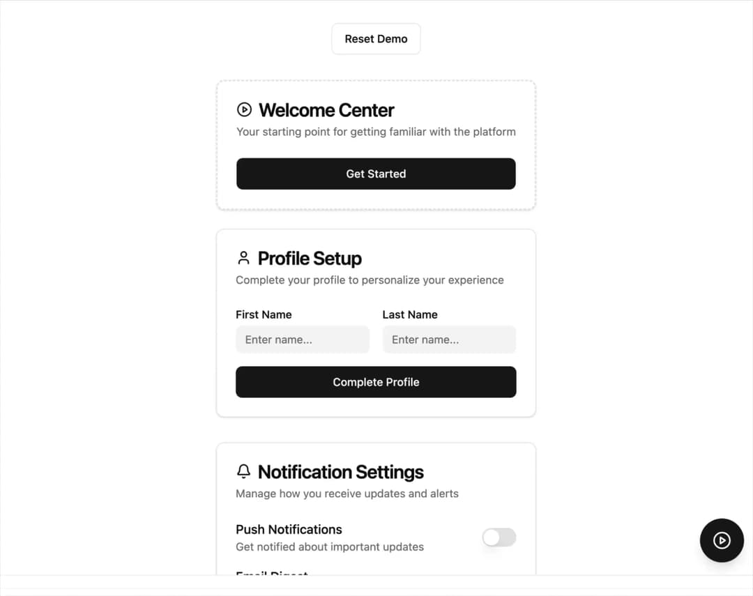 Onboarding Checklist preview