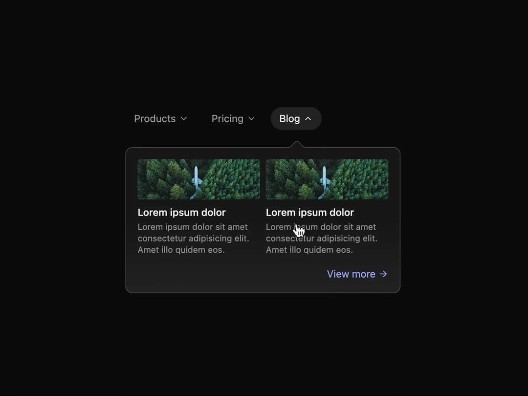Animated Shifting Tab Component preview