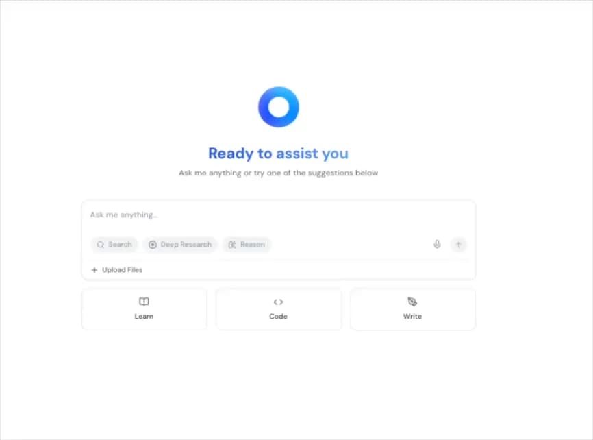 AI Assistant Interface preview