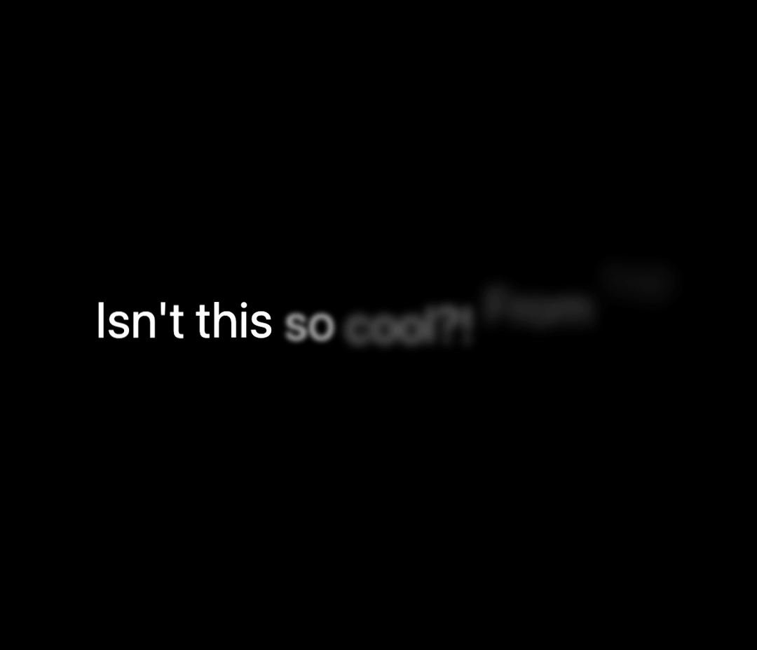 Animated Blur Text preview