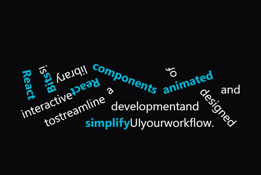 Falling Interactive Text preview