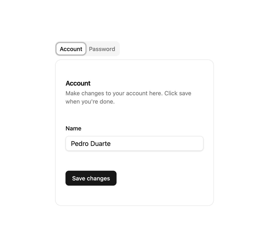 Headless Tabs preview