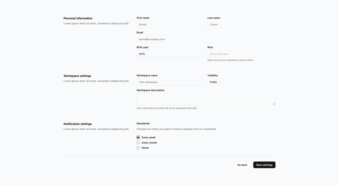 Form preview