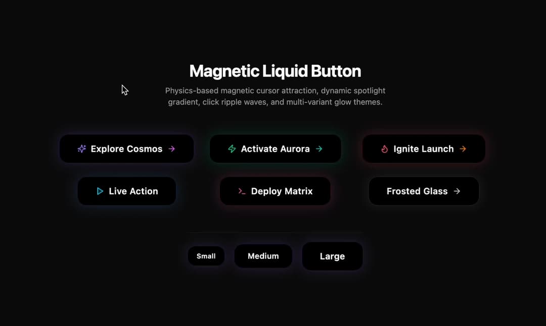 Magnetic Liquid Button preview