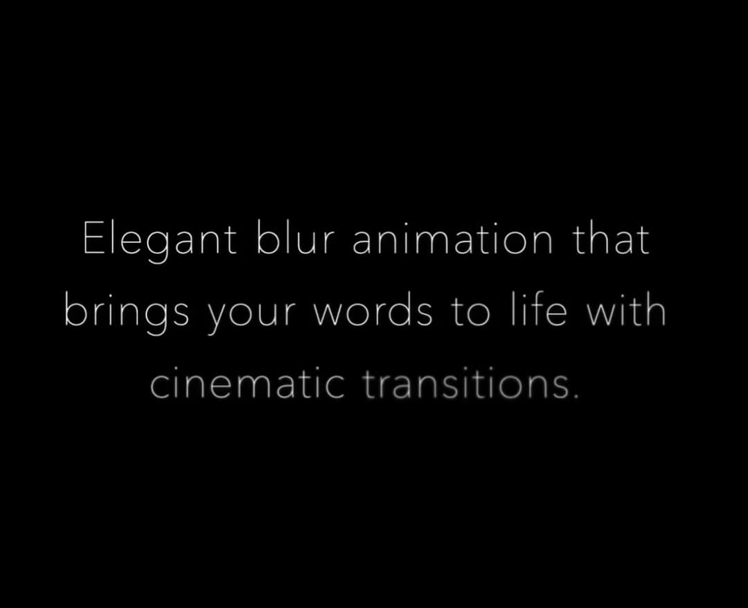 BlurTextAnimation preview