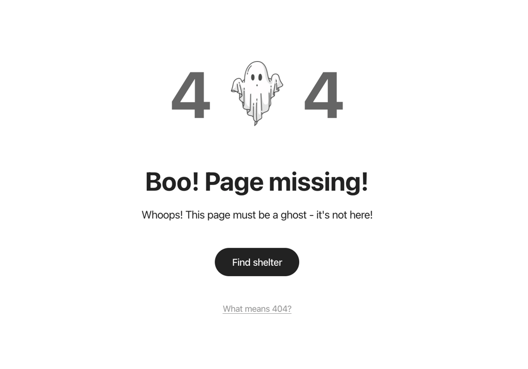 ghost 404 page preview