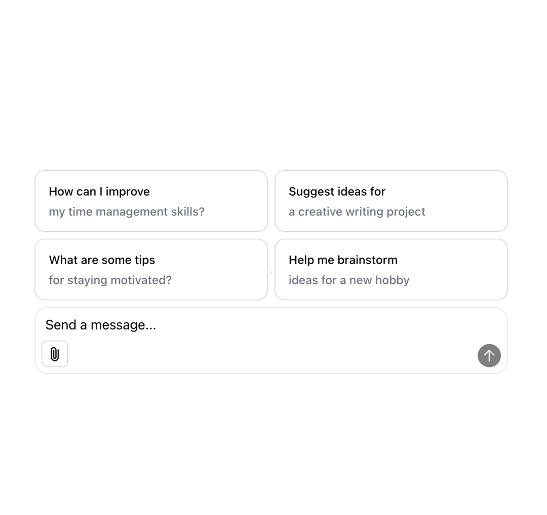 Multimodal AI Chat Input preview