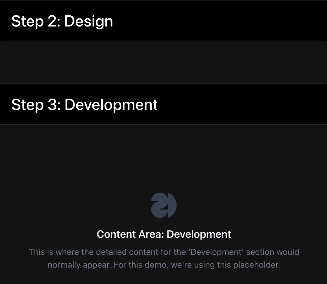 Sticky Section Tabs preview