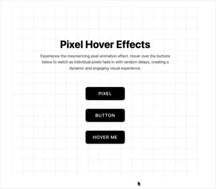 pixel hover effect preview