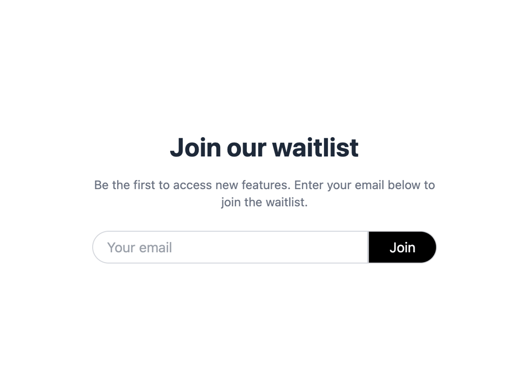 Waitlist preview