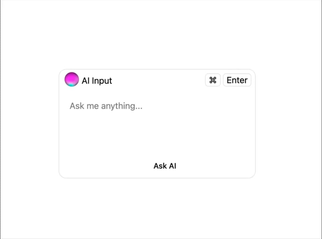 AI Prompt Input preview