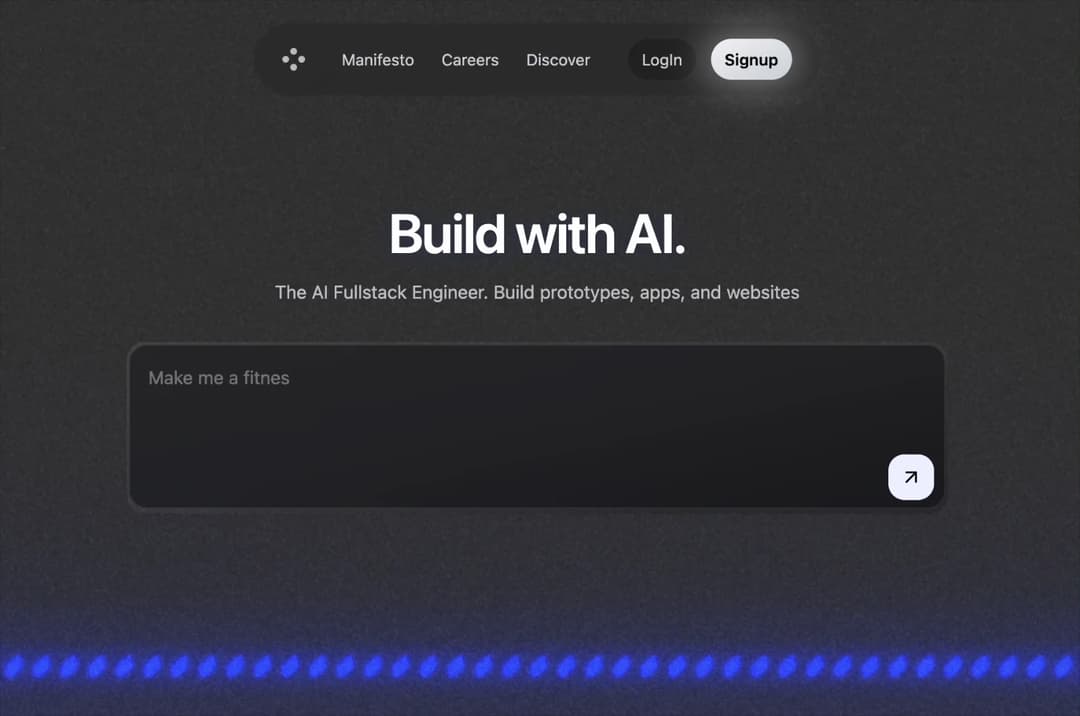 AI App Hero Section preview