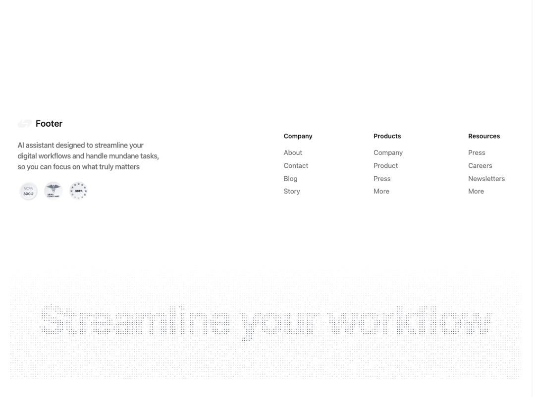 Flickering Footer preview