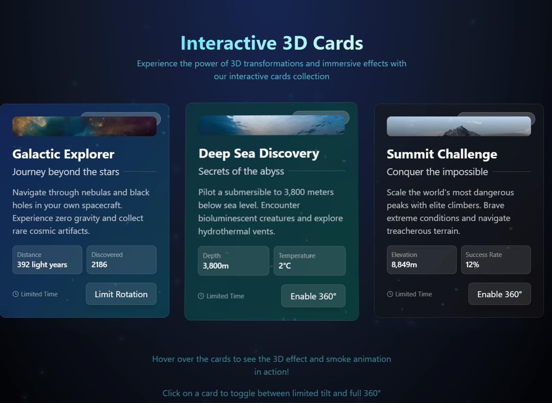 ImmersiveCard3D preview