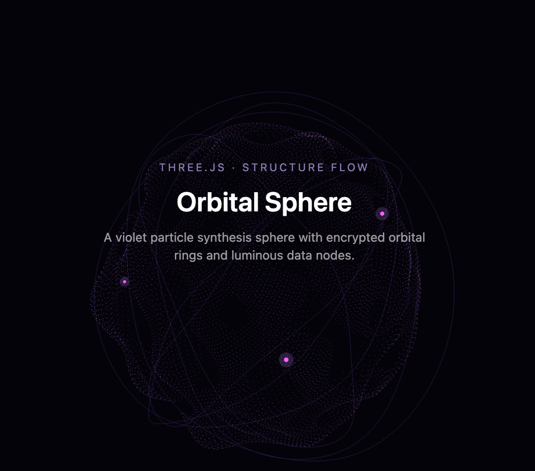 Orbital Sphere Background preview