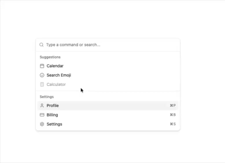 Command preview