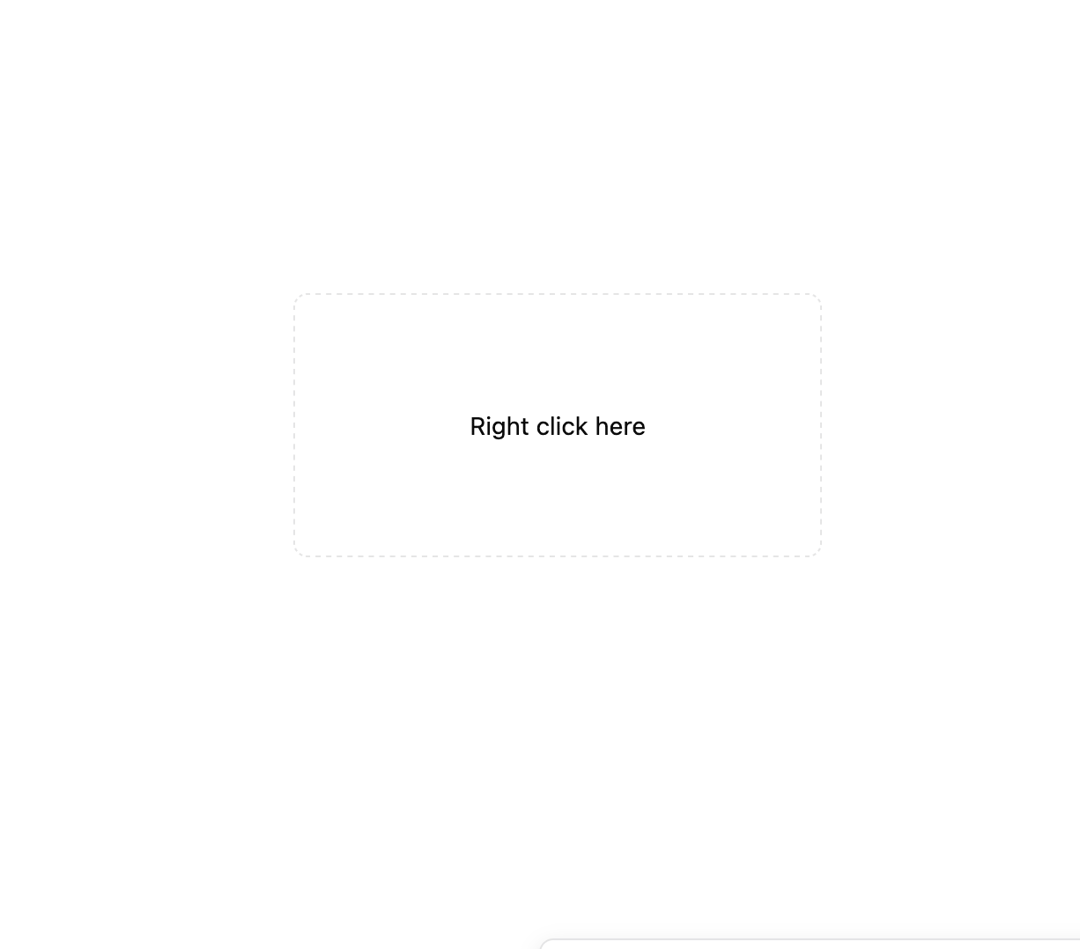 Context Menu preview