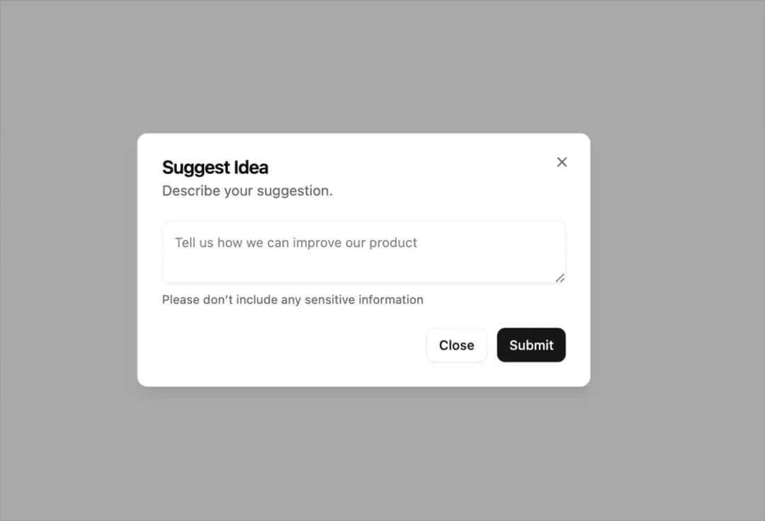 Dialog preview