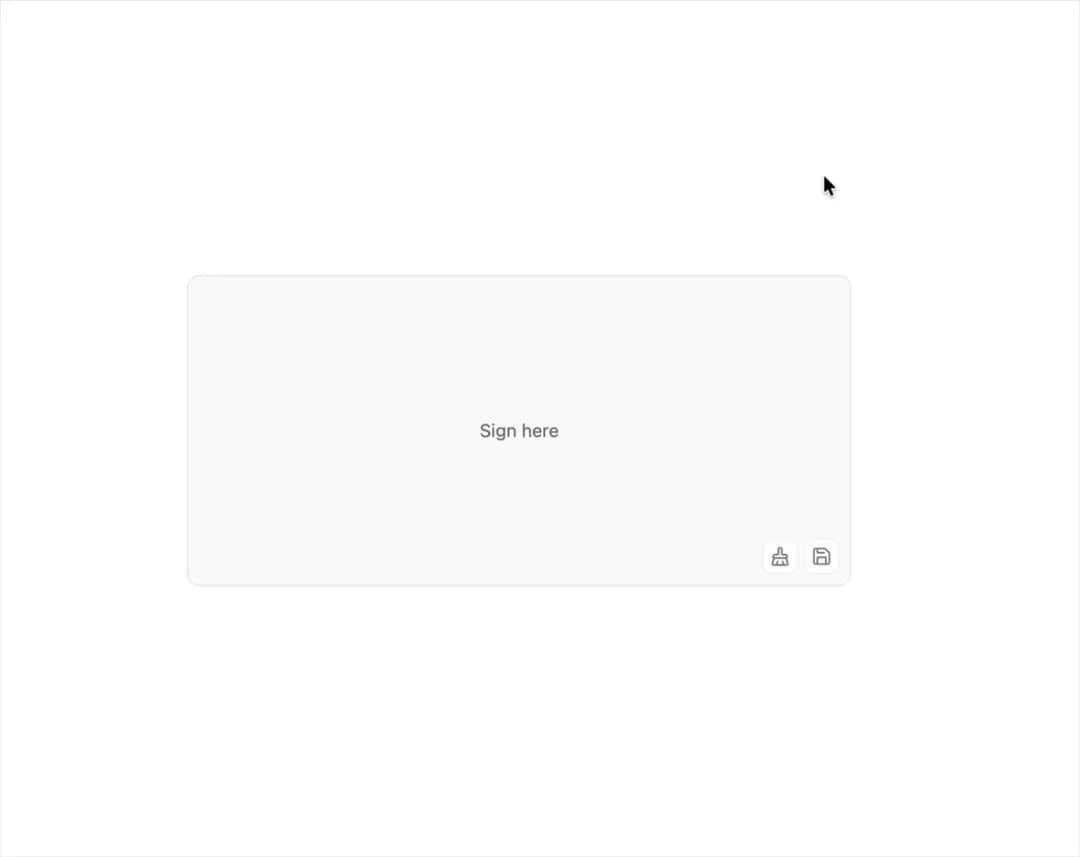 Signature Pad preview