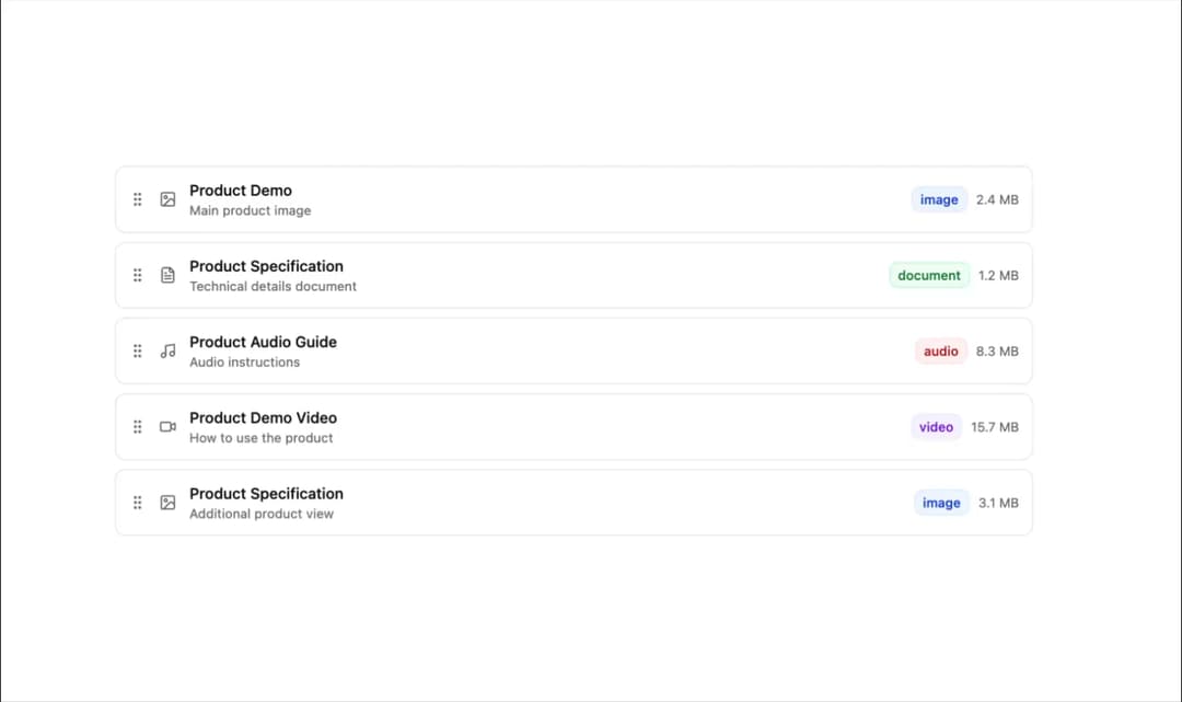 Sortable preview