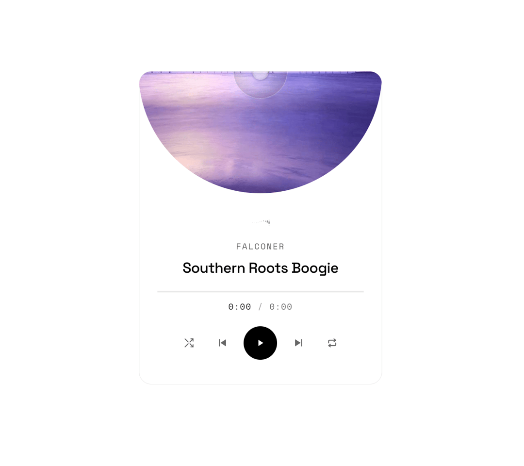 Music Player Widget preview