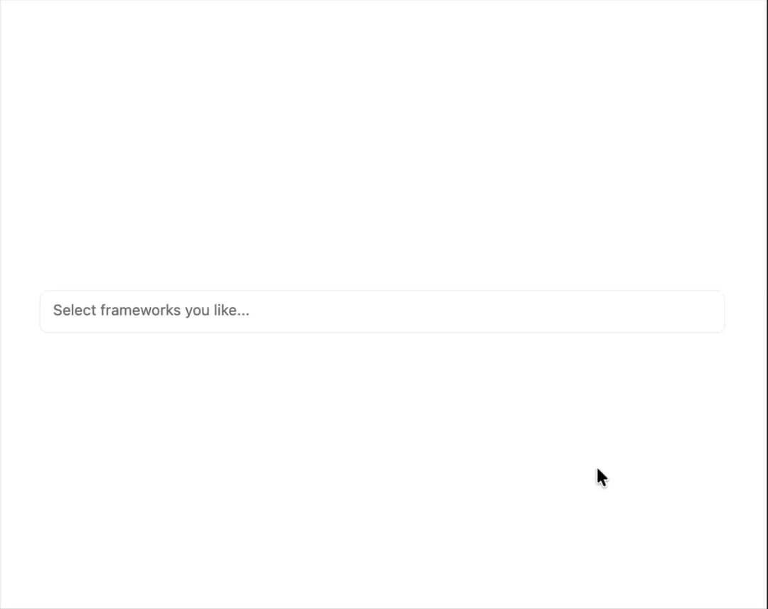 Multiple Selector preview