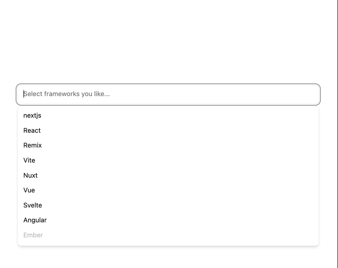 Multiple Selector preview