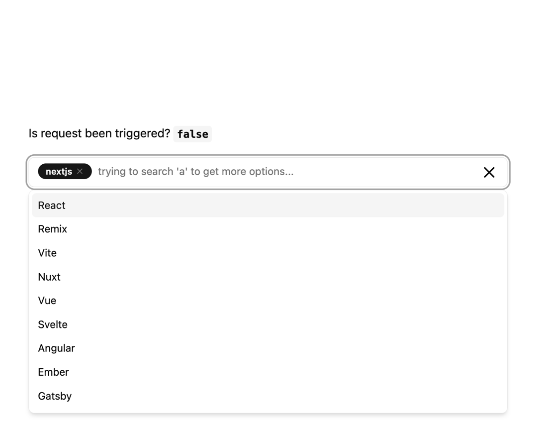 Multiple Selector preview