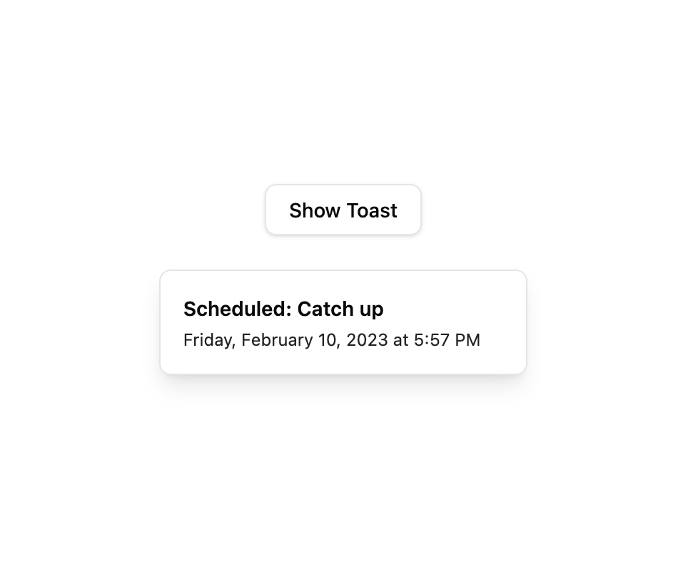 Use Toast preview