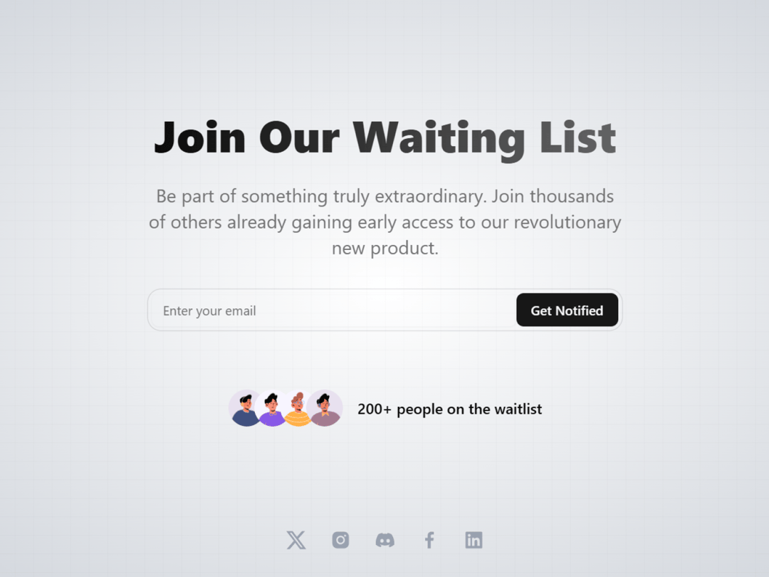 Waitly - Free Waitlist Template preview
