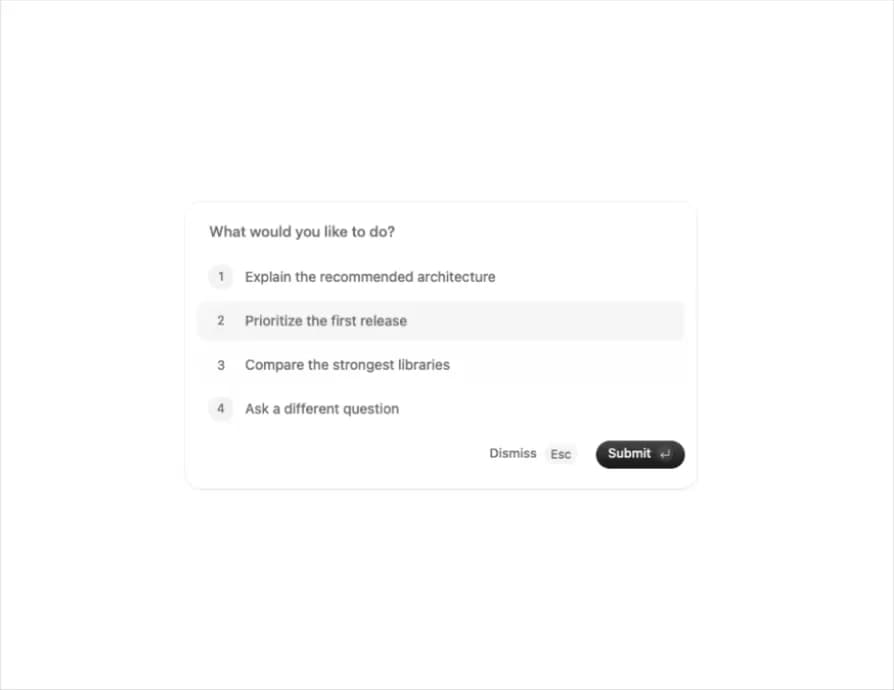 Follow Up Suggestions preview