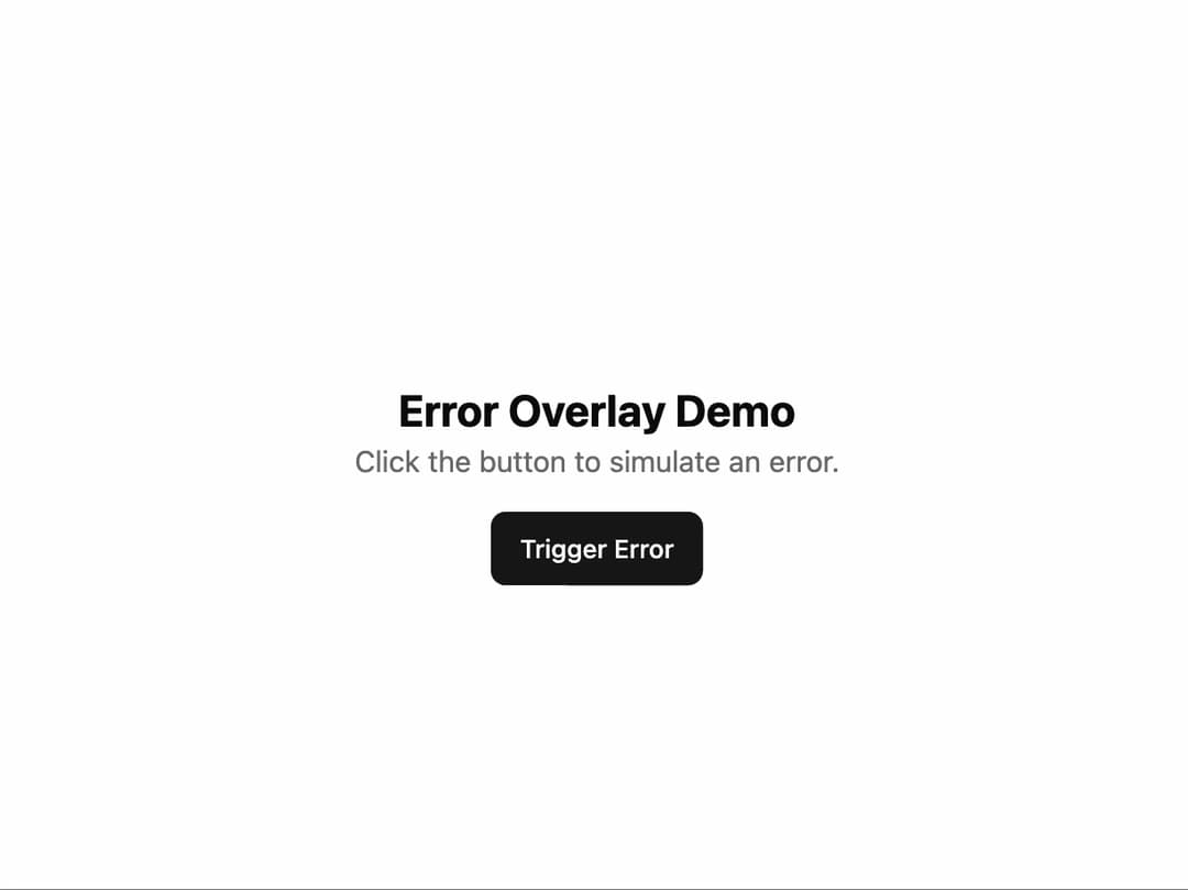 Error preview