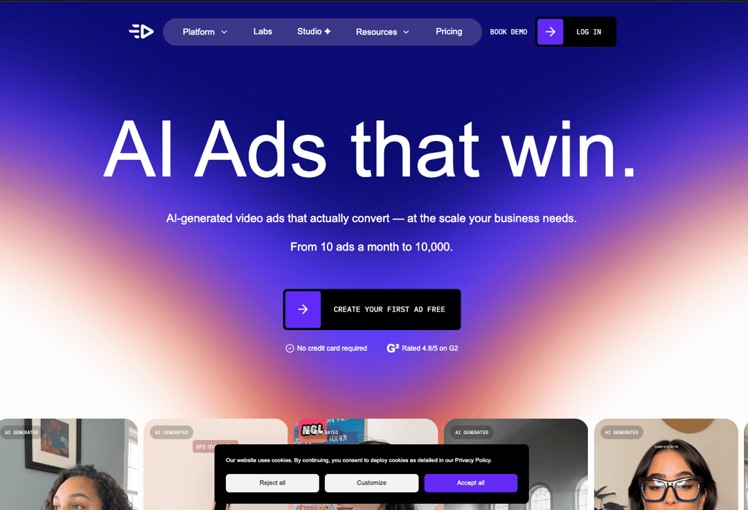 Creatify AI Ads Clone (or simply Creatify Clone preview
