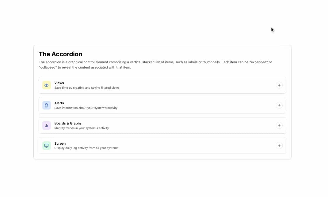 Icon Accordion preview